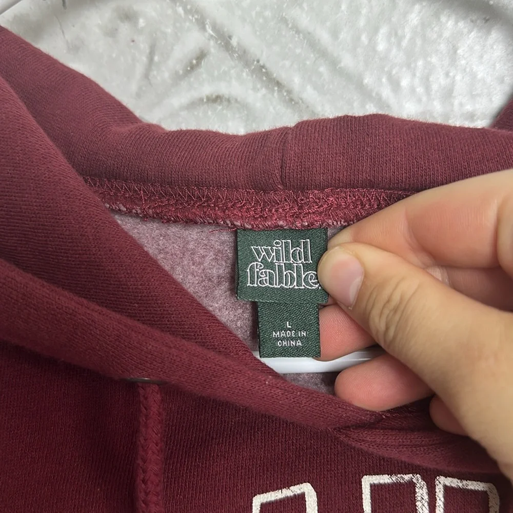 Wild Fable New York Red Cropped Sweater